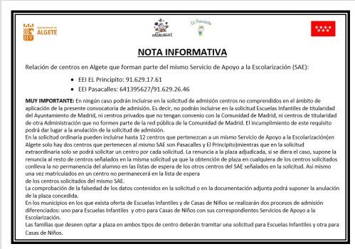 nota informativa
